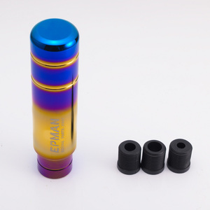 Pomo de Palanca de Cambios Universal EPMAN de Aluminio Azul Quemado y Dorado con Adaptadores M8/M10/M12 para Honda, Toyota, BMW, Nissan, Mazda EPSK230NEG - Product Image 5