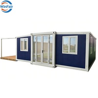 Maisons mobiles de luxe WinFair Philippines, maisons préfabriquées, maisons préfabriquées Butterfly, maison moderne à 2 chambres, villa extensible
