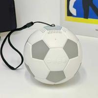 Haut-parleur Bluetooth portable de bureau créatif de style football, avec lumière RGB, subwoofer extérieur et son immersif à 360 degrés