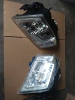 Ensemble de phares halogènes H7 LH RH pour Volvo FH FM V3 2008-2013 21035637 21035638 21323106 21323108 24 V avec feux de position LED