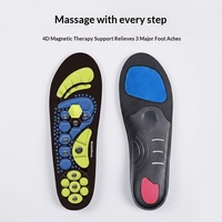 Semelles orthopédiques magnétiques personnalisées pour fasciite plantaire, soutien de la voûte plantaire, inserts de chaussures, absorption des chocs, semelles en EVA pour hommes et femmes