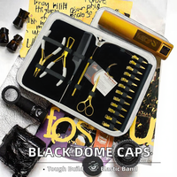 Vente en gros KOUNAIN Bonnets à dôme noirs en acier inoxydable, filets à cheveux extensibles, bonnets à perruque à large bande élastique, pinces de fabrication Modèle KN-5287