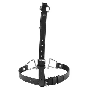 Esaret dişli paslanmaz çelik BDSM seks oyuncakları burun kanca ve ağız kelepçeleri - Product Image 6
