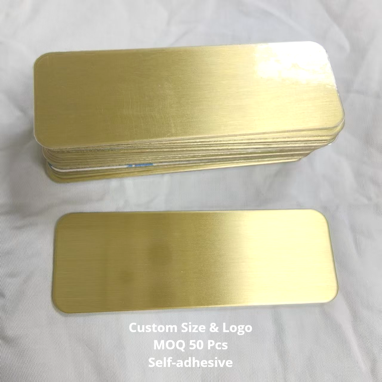 Gold adhesive rounded corner