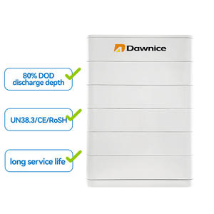 48V 51,2 V 100ah 10kw 20kw 30kw Sistema de pared de energía litio solar hogar respaldo batería apilable almacenamiento - Product Image 1