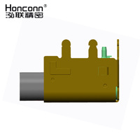 Connecteur USB3.1TYPEC, hauteur centrale CH3.4, double rangée SMT, espacement de 6 pieds, 3.0, carte de pilote de moniteur