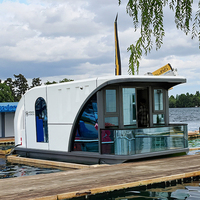 Maisons préfabriquées de luxe personnalisables, maisons flottantes, hôtels, écoles, solutions d'habitation écologiques prêtes à l'emploi