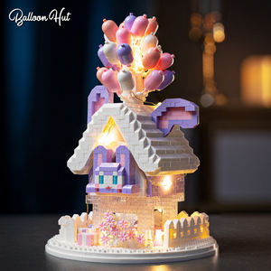 Château <span class=keywords><strong>de</strong></span> glace et <span class=keywords><strong>de</strong></span> neige, blocs <span class=keywords><strong>de</strong></span> construction en plastique ABS à petites particules, modèle éducatif, jouet à l'échelle 1:18, âge 8+, cadeau d'anniversaire - Product Image 4