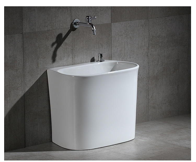 2022 Bathroom Sinks Deep Height Basins Specifications Porcelain White Ceramic Mop Washroom Sink