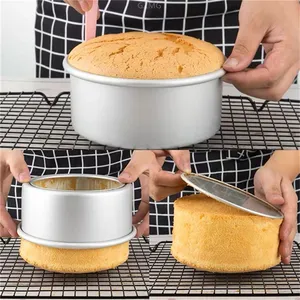 4,5 дюймовая съемная нижняя анодированная алюминиевая сковорода 8X3 дюймов чугунная предварительно приправленная форма для выпечки пудинга круглая Мини-Сковорода для торта