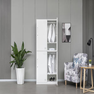 Kotak penyimpanan loker pakaian kerja staf empat pintu untuk ruang ganti lemari pakaian ruang gym ruang 8 kompartemen loker baja - Product Image 4