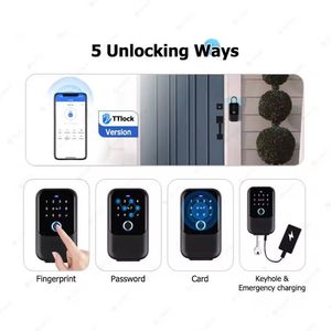 Boîte de rangement pour clés intelligente en alliage de zinc étanche IP65, avec support PIN, carte, empreinte digitale, TTlock, Tuya, en aluminium – <span class=keywords><strong>Prix</strong></span> de gros - Product Image 5