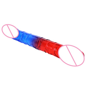 Seksartikelenwinkel Hete Seks Speeltjes Juguet Sexual Doboul Dildo Duo Head Realistische Enorme TPE Siliconen Dubbele Dildo voor Vrouwen Seks Speeltjes - Product Image 3