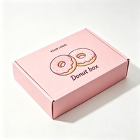 Boîte d'emballage pliable personnalisée avec logo, écologique, de qualité alimentaire, pour gâteaux, biscuits, pain, pâtisseries, beignets, macarons