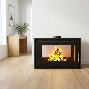 DF-1050 Caminetto in Vetro e Legno <span class=keywords><strong>a</strong></span> Doppia Faccia - Design Moderno, Durevole ed Ecologico per Soggiorno e <span class=keywords><strong>Cucina</strong></span> - Product Image 4