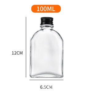 100ml 200ml 250ml 350ml 500ml trong suốt phẳng vuông cà phê sữa trà rượu vang ép lạnh chai nước trái cây Thủy Tinh đồ uống - Product Image 5