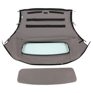 Pour <span class=keywords><strong>Audi</strong></span> <span class=keywords><strong>TT</strong></span> Cabriolet 2000 2001 2002-2006 Capote souple avec vitre chauffante noire - Product Image 3