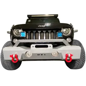 Protezione per paraurti anteriore personalizzata per sport fuori strada Jeep wrangler JK JL con ganci fendinebbia da 2018 a 2023