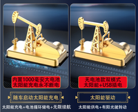 Diffuseur de parfum pour voiture, machine de forage pétrolier dynamique en or métallique et ABS 2023