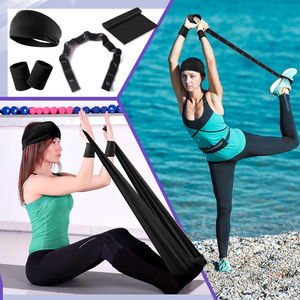 RS 18-delige Pilates Ring Set voor Vrouwen, Antislip Yoga <span class=keywords><strong>Gym</strong></span> Uitrusting Inclusief Resistance Band, Core Bag en Pilates Accessoires - Product Image 6