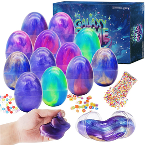 Slime de Galaxia con Huevos de Pascua Coloridos, Arcilla Transparente de 12 Colores, Juguete Gigante para Niños, Juguetes Antiestrés - Product Image 4