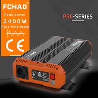 Onduleur à sinus pur haute efficacité 12v à 220v, convertisseur de courant cc à ca de 1200 watts, CE, chine, RoHs, avec protection multiple