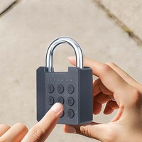 Smart Fingerprint Pad Lock Keyless U Shackle for Home Office Storage Cabinet Drawer Filing Box Anti Theft Biometric Padlock