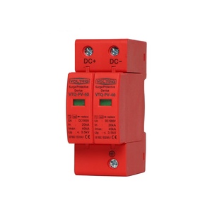 อุปกรณ์ป้องกันไฟกระชาก DC SPD แบบ 2P 4P สำหรับป้องกันฟ้าผ่า ระบบโซลาร์เซลล์ ใช้ในอุตสาหกรรม - Product Image 1
