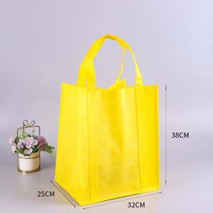 Sac fourre-tout personnalisé bleu foncé en non-tissé, imperméable, réutilisable, avec poignées en corde et motif imprimé, vente en gros - Product Image 4