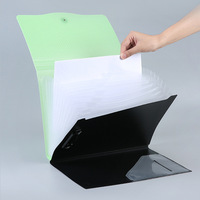 Porte-documents accordéon 2-en-1 à 13 compartiments pour étudiants, organiseur de feuilles de test, classeur de documents de bureau, modèle ZY0813