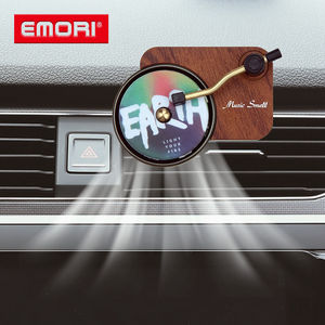 Diffuseur de parfum d'aromathérapie pour voiture, forme rétro, imprimé sur mesure, non toxique, clip de ventilation de voiture, mini platine vinyle, désodorisant de voiture - Product Image 3