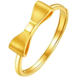 Anillo Romántico Xinfly de Oro Puro de 24K, Anillo de Compromiso de 18K, Regalo para Boda o Aniversario - Anillo de Matrimonio - Product Image 4
