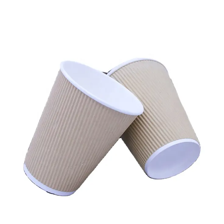 Nhiệt cách điện Hollow giấy cup_Corrugated đôi tường nhiệt cách điện giấy xốp cup_Paper trung quốc cup nhà sản xuất