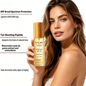 Aceite Bronceador con Aceite de Semilla de Sandía, SPF45, Antienvejecimiento, Acelerador <span class=keywords><strong>del</strong></span> <span class=keywords><strong>Bronceado</strong></span>, Protección Solar de Amplio Espectro UVA/UVB, Hidratante - Product Image 6