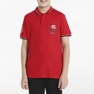 Polo en coton pour enfants toutes saisons, manches courtes, poche poitrine, tissu de poids moyen, confort toute l'année, pour la maison, les voyages ou les jeux en intérieur - Product Image 6