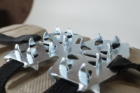 TPE 24 dents griffe de glace à ongles 1.0 1.2mm d'épaisseur pointes antidérapantes meilleurs crampons de glace pour le camping et la randonnée