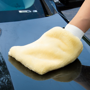 Moufles de lavage de voiture en laine synthétique de qualité supérieure Gant Microfibre Matériel Usine Production En Gros - Product Image 1