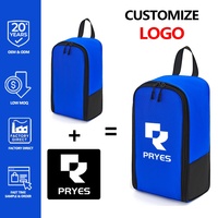 Bolsa de Zapatos Portátil Impermeable PRYES con Logotipo Personalizado, Bolsa de Almacenamiento de Zapatillas Transpirable y Duradera para Hombres y Mujeres, Organizador de Viaje y Gimnasio