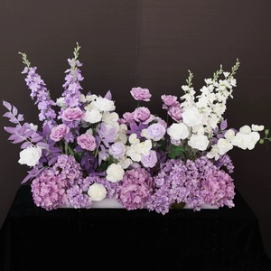 Flores artificiales de seda para decoración de boda ramo de flores rosas artificiales para decoración de boda de fiesta al por mayor - Product Image 6