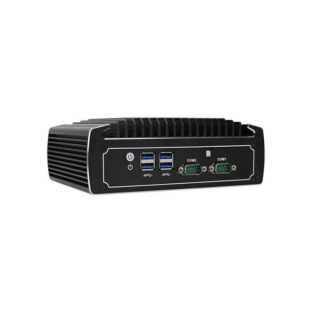 Fanless Industrial Mini PC Intel Core I5 -10210U 2*COM 2*LAN Rugged Desktop Computer Linux New DDR4 RAM Available AU US CN Plugs