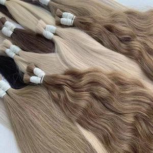 Estensioni di Capelli Umani Vergini Non Trattati al 100% Amygirl, Capelli Grezzi con Cuticola Allineata, Colore <span class=keywords><strong>Chiaro</strong></span> - Product Image 2