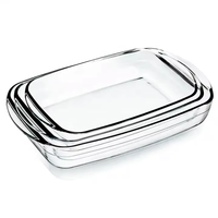 Moule à muffins rectangulaire en verre trempé Hokoo LS1401 sans BPA, écologique, résistant aux micro-ondes et au four, durable, conforme ISO9001