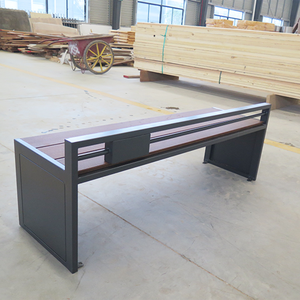 Fabrika özel <span class=keywords><strong>Metal</strong></span> Park bankı açık Modern su geçirmez ticari dayanıklı ahşap ve <span class=keywords><strong>Metal</strong></span> Park bankı - Product Image 5