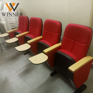 Großhandel Maßgefertigter Theater-<span class=keywords><strong>Auditorium</strong></span>-Kirchen-Fitnessstudio Metall-Klappstuhl mit Schreibplatte - Product Image 1