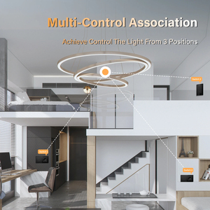 MVAVA cablaggio rapido vetro grigio telaio 1/2/3/4 gruppo clic Resetting Wifi Tuya <span class=keywords><strong>Zigbee</strong></span> Wireless Touch Light Smart presa interruttore a parete - Product Image 3