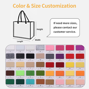 En Gros Sacs Cabas en Feutre Résistants Grande Capacité Logo Personnalisable Bandoulière Unisexe Sacs à Main d'Usage Quotidien pour Femmes Luxe - Product Image 2