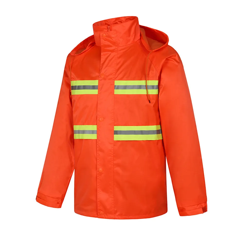 Chubasquero con bolsillo para adultos, conjunto de ropa de seguridad para motocicleta, impermeable, reflectante, tela Oxford