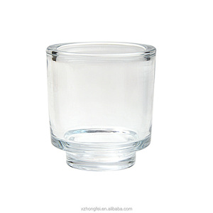 Portavelas de Vidrio Ámbar Hongfei Hecho a Mano de Alta Calidad, con Paredes Gruesas, 175ml/340ml, para Navidad, Bodas, Uso Profesional - Product Image 5