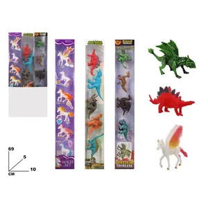 Ensemble de jouets animaux variés, dinosaures et licornes, 69 cm, pour le plaisir des enfants - Product Image 1