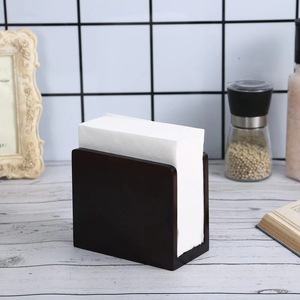 Caja de pañuelos de escritorio con logo, caja cuadrada de bambú para guardar pañuelos, caja de servilletas, caja de pañuelos publicitaria, caja de pañuelos. - Product Image 2